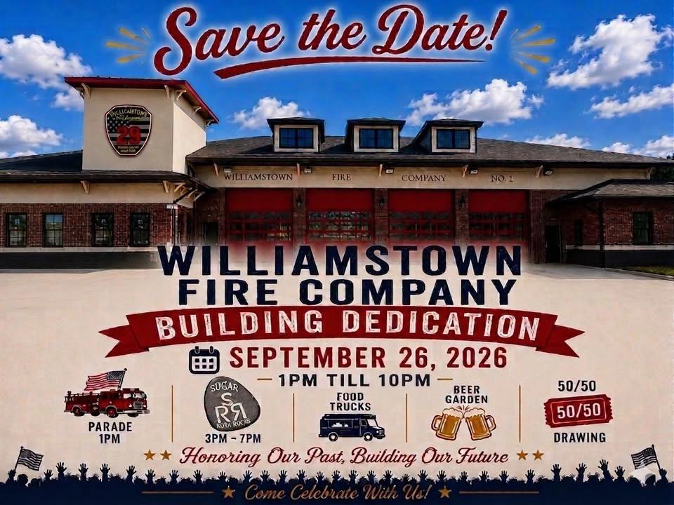 Williamstown Fire Company No. 1 Building DedicationβΌοΈ