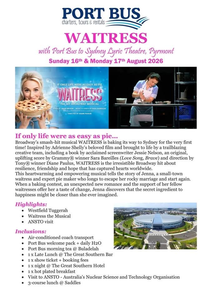 Waitress the Musical Sydney Escape