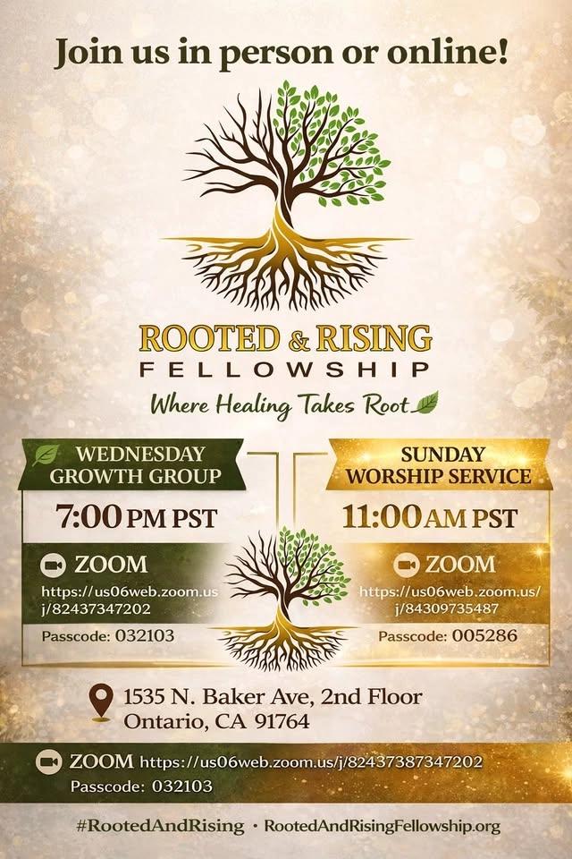 Rooted & Rising Fellowship- Wednesday Growth Group
