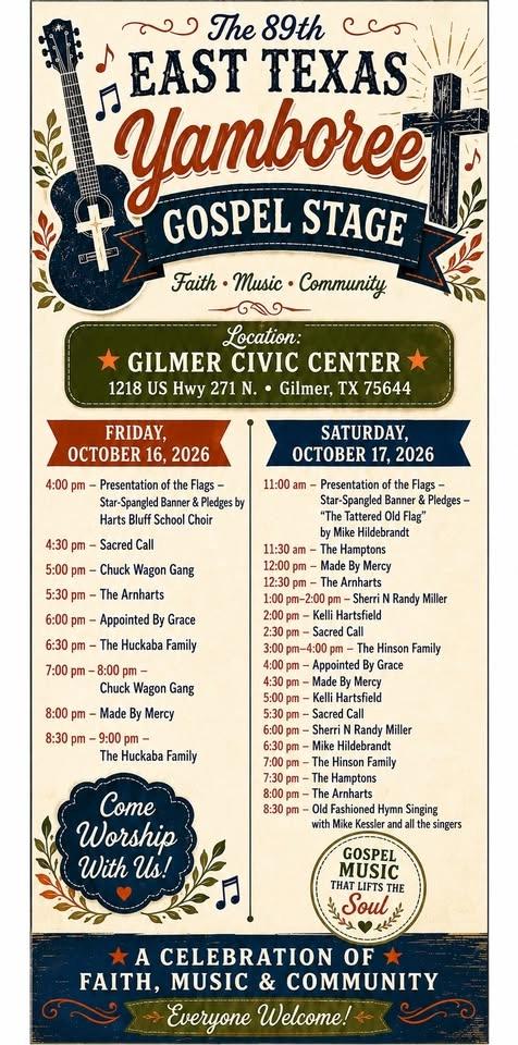 89th East Texas Yamboree Gospel Stage