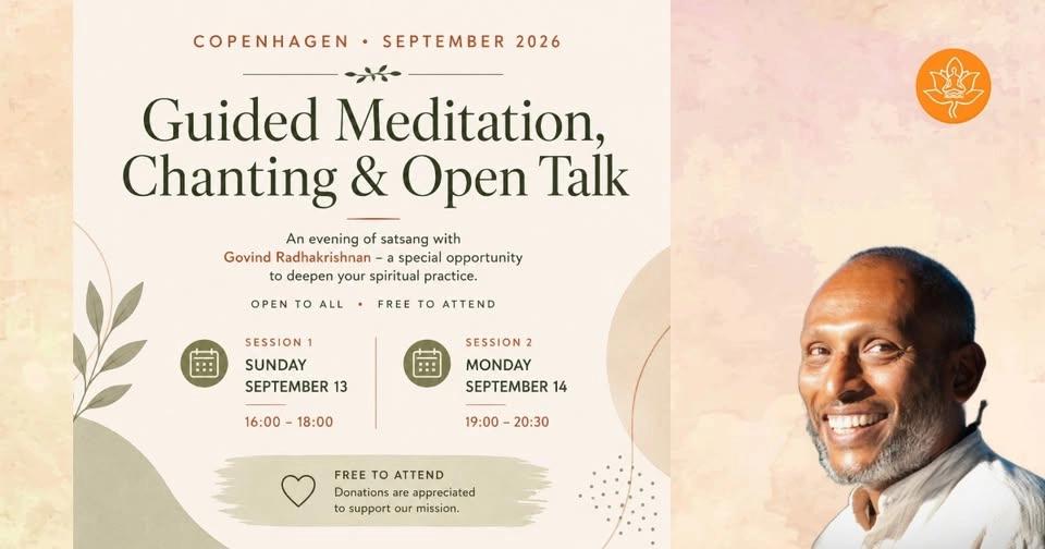 Guided Meditation, Chanting & Open Talk | Copenhagen | September 13