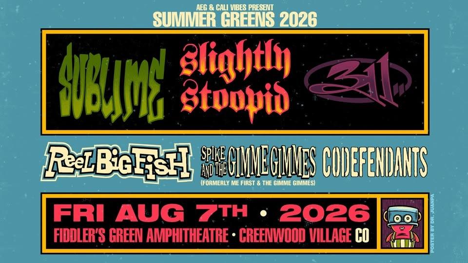 Sublime & Slightly Stoopid & 311 w/ Reel Big Fish, Spike and the Gimme Gimmes, Codefendants