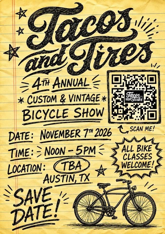 Tacos and Tires 4th Annual Bicycle Show