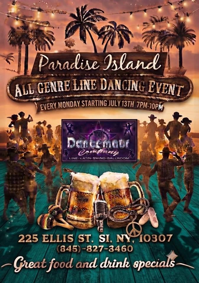 Line Dancing Paradise Island SI Tiki Bar
