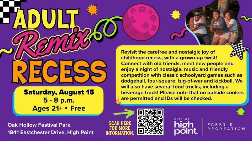 Adult Remix Recess at Festival Park