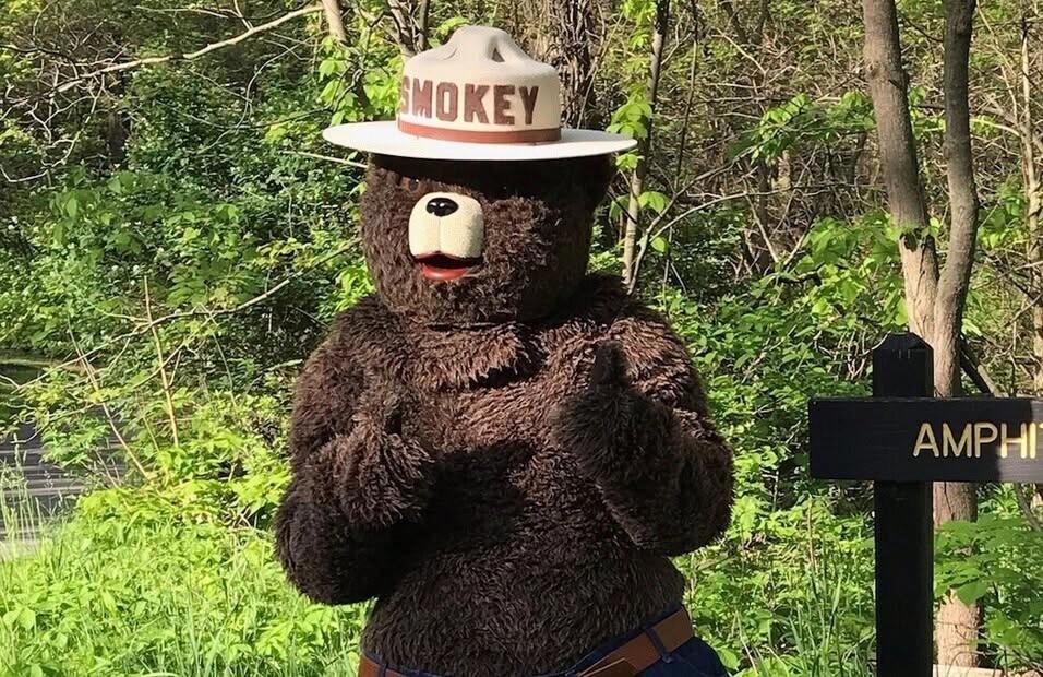 Smokey Bear Visits the Park!