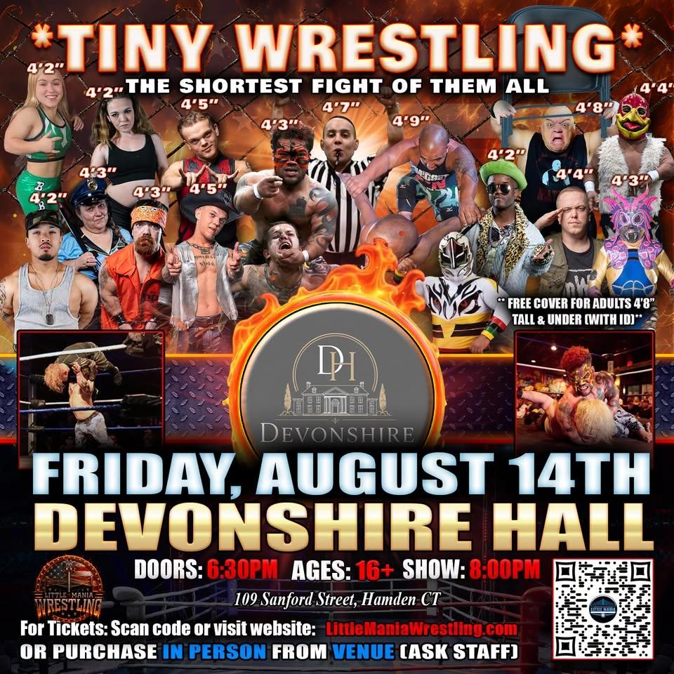 Hamden, CT - Little Mania Mini Wrestling @Devonshire Hall! The Shortest Fight of Them All!"
