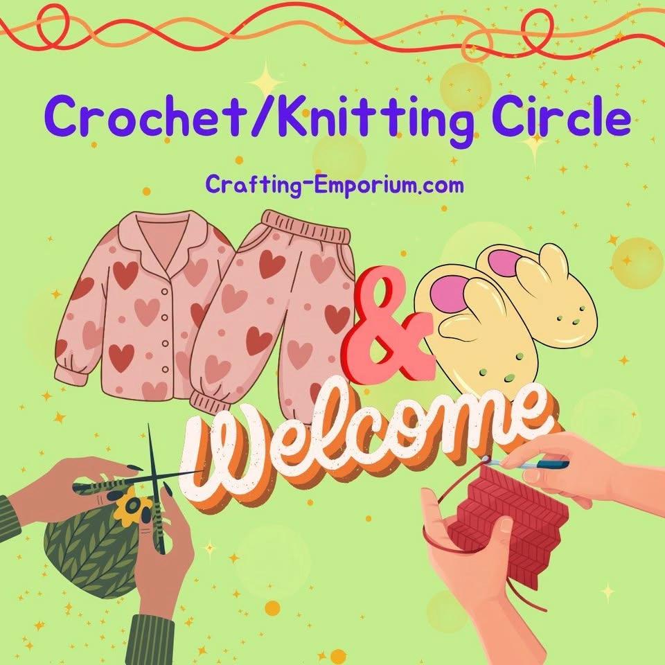 Crochet/Knitting Circle @ Ms. Audrey's Crafting Emporium $10 Last Tuesday of the Month!