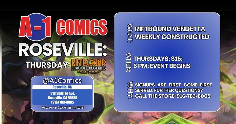 RSVL: Thursday Riftbound Constructed TCG $15