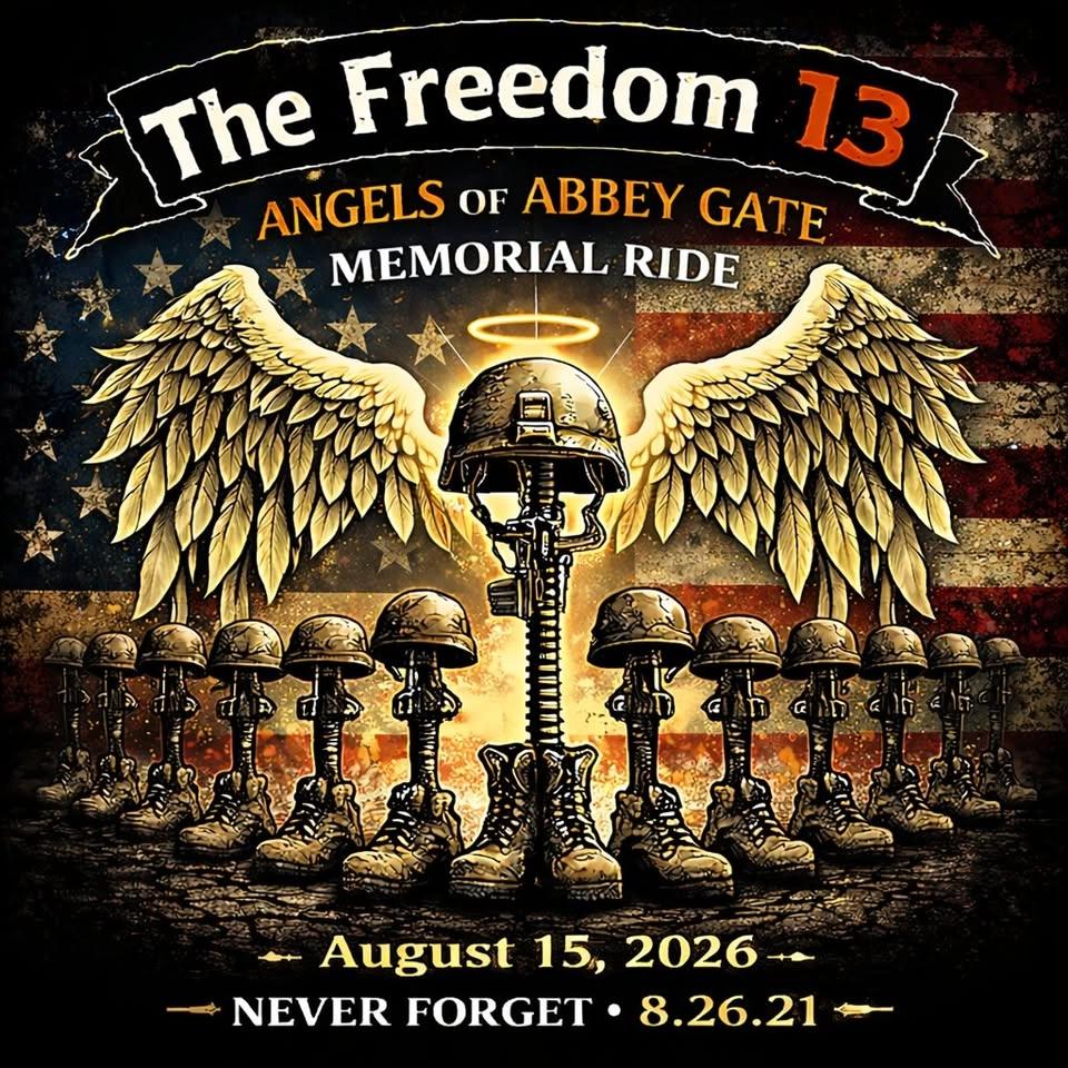 Angels of Abbey Gate Memorial Ride for The Freedom 13