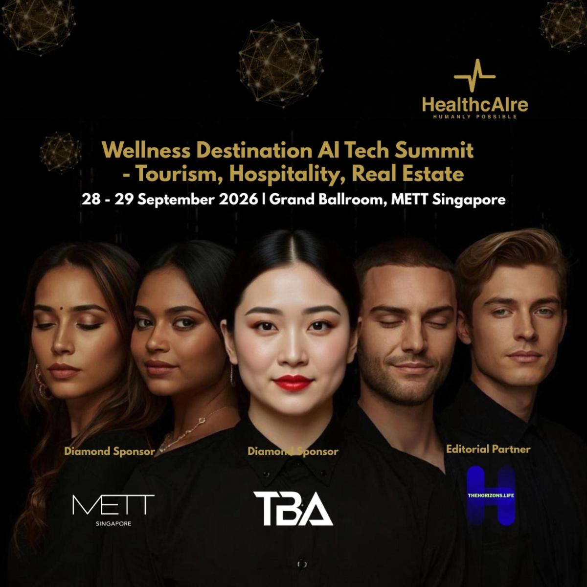 Wellness Destination AI Tech Summit – Tourism, Hospitality & Real Estate, 29 Sept 2026, Grand Ballroom, METT Singapore (Soft Launch)
