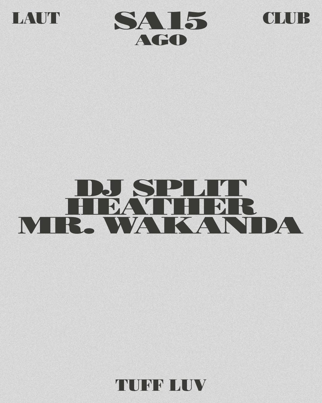DJ Split + Heather + Mr. Wakanda