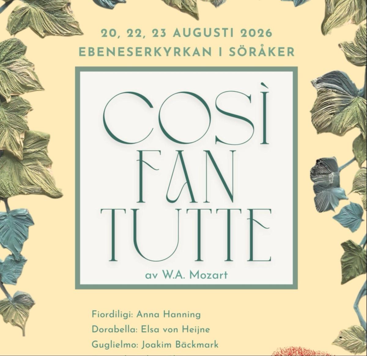 Mozartoperan "Così fan tutte" i Söråker