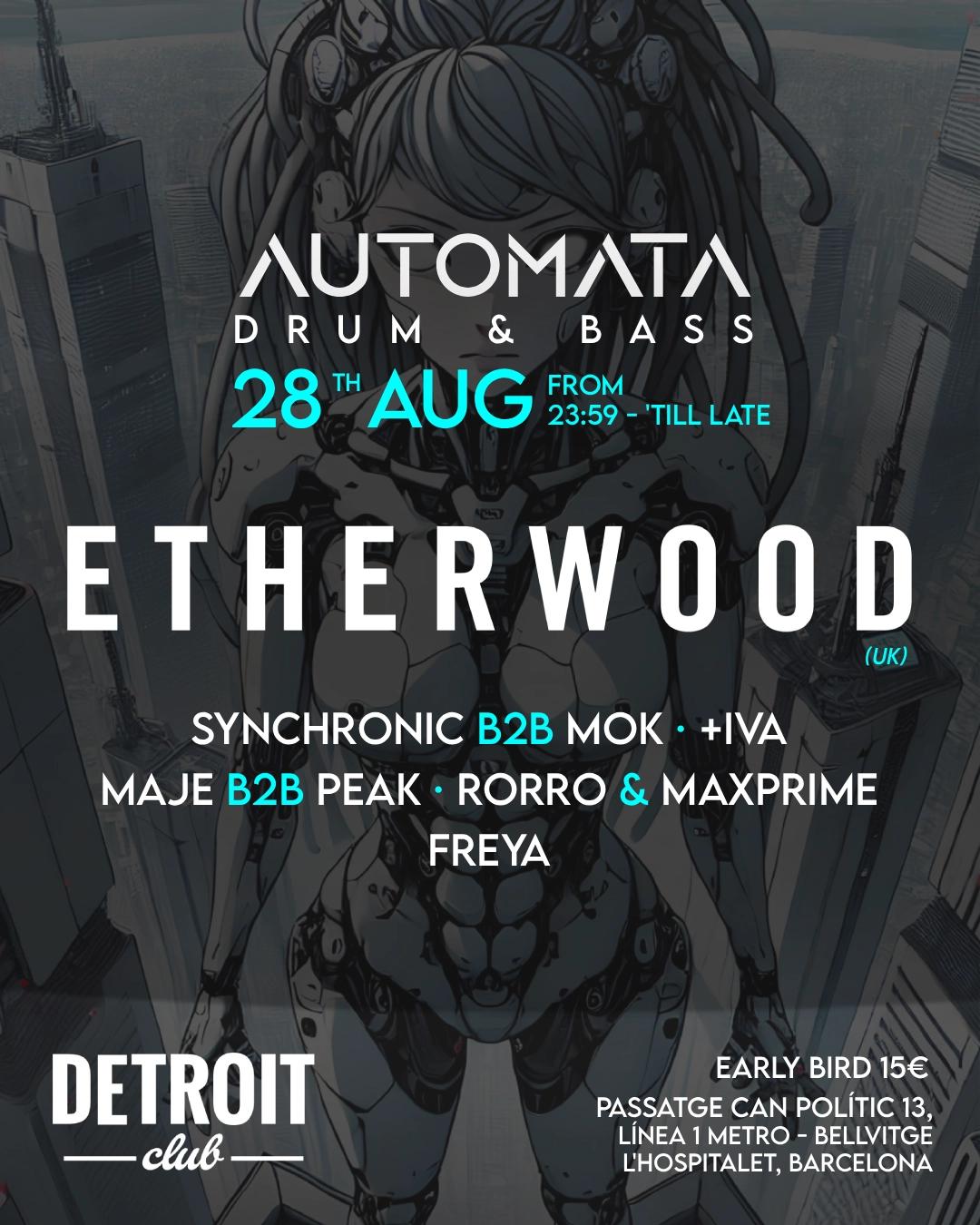 Automata Drum & Bass 28AUG - Etherwood Barcelona