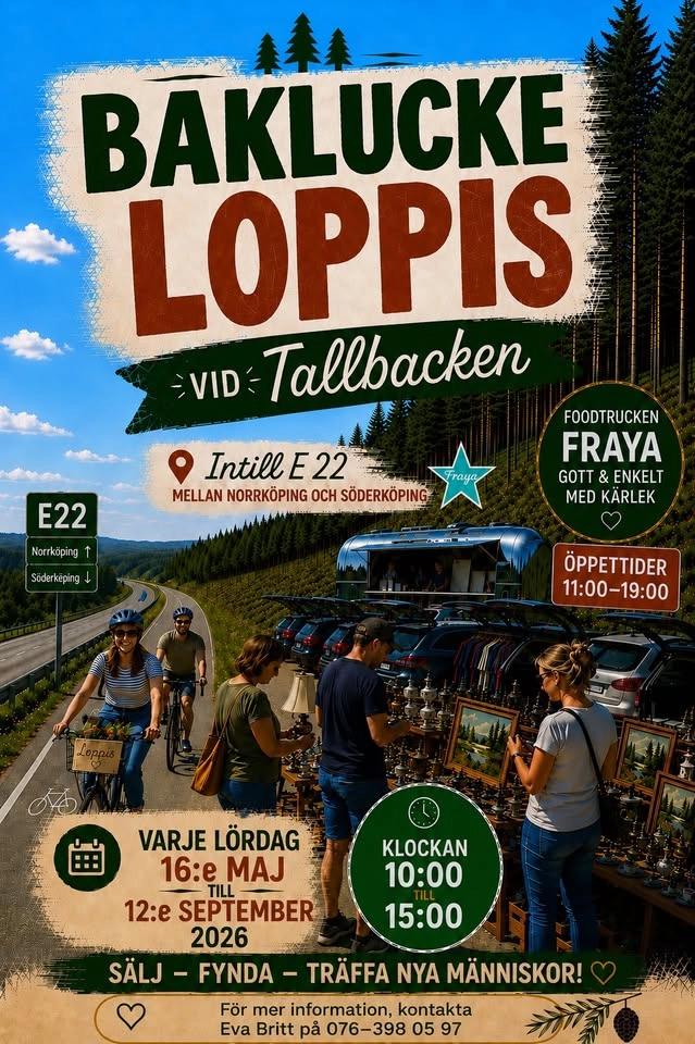 Bakluckeloppis vid Tallbacken