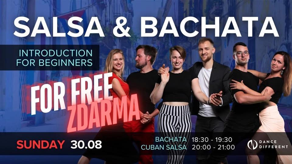 Cuban Salsa & Bachata FREE – ZDARMA 🤩 I 🇬🇧 Introduction class – 🇨🇿 Úvodní lekce
