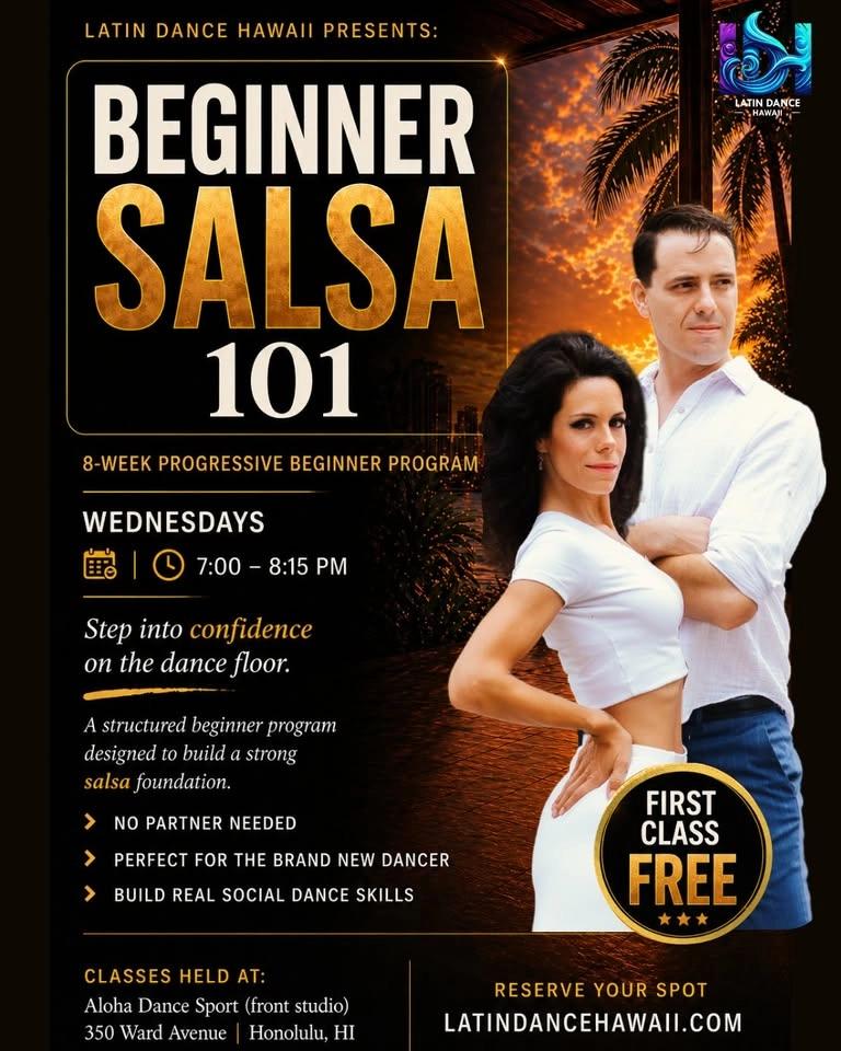 BEGINNER SALSA 101 w/ Latin Dance Hawaii