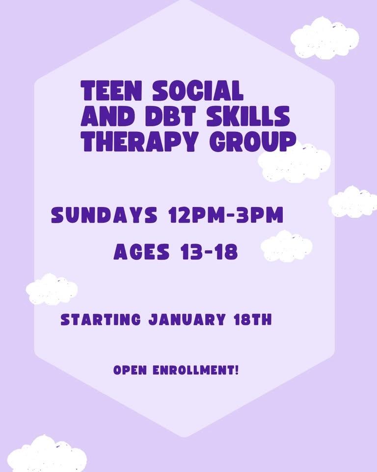Weekly Teen Therapy Group!