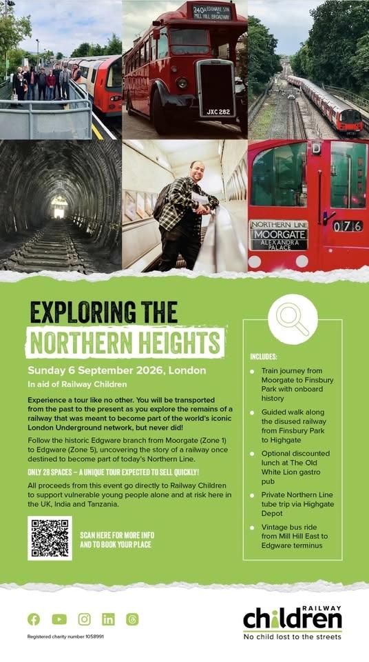 ‘Exploring The Northern Heights’ Railway Children Charity Event