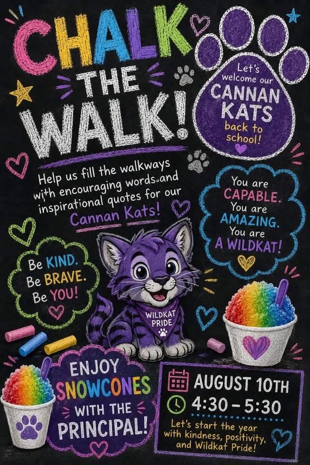 Chalk the Walk - Sno-Cones w/ Principal Paulson