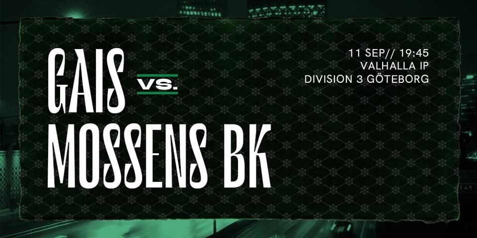 Div 3 Dam: GAIS - Mossens BK