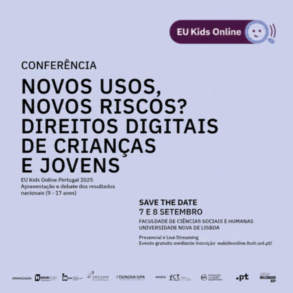 Conferência EU Kids Online PT | 8 de setembro