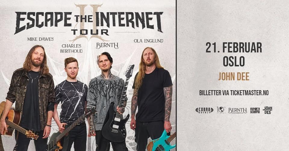 Bernth med Charles Berthoud, Mike Dawes og Ola Englund // John Dee // Pres. av FKP Scorpio