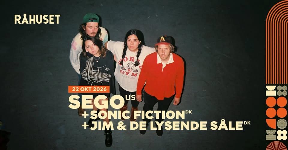 The Bowery Room præsenterer: Sego (US) + Sonic Fiction + Jim & De Lysende Såle | Råhuset