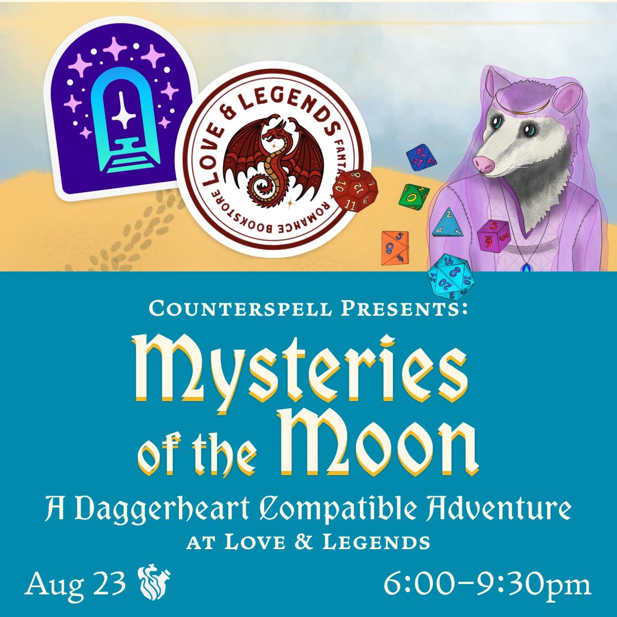 💫 Mysteries of the Moon: Play a TTRPG at Love & Legends Books