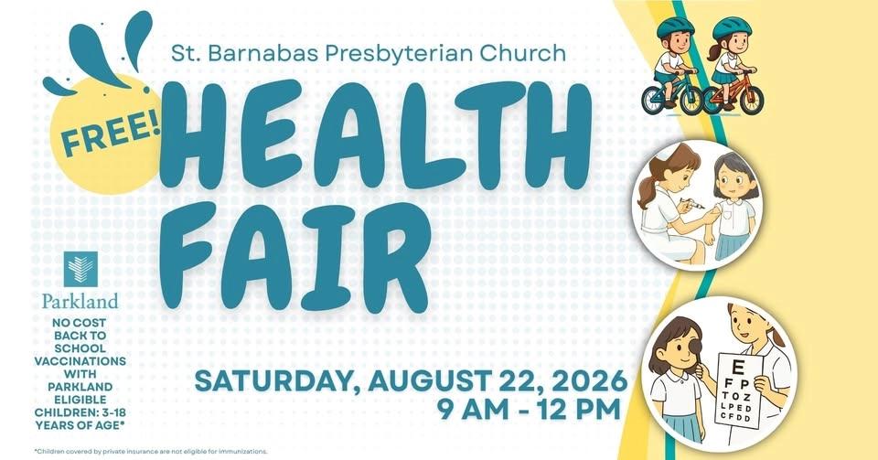2026 St. Barnabas Presbyterian Health Fair