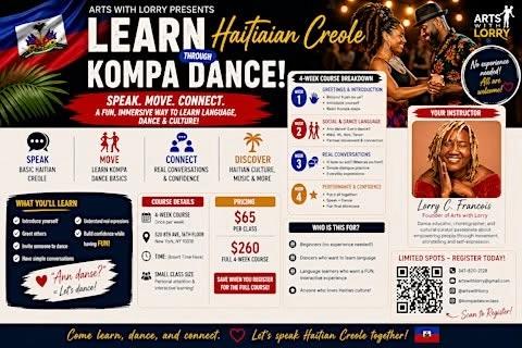 Haitian Creole Through Kompa Dance – 4 Week Course (Beginner Friendly)