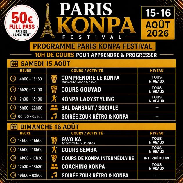 Soirée Zouk Rétro & Konpa