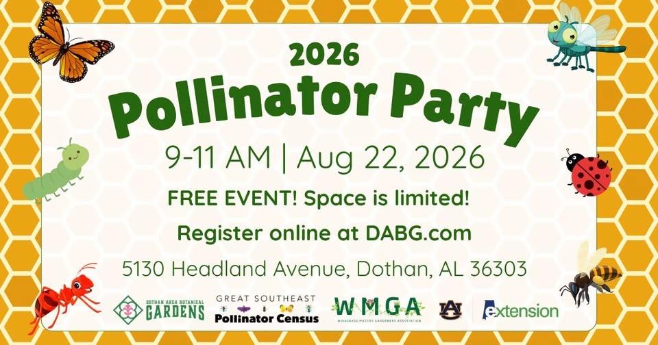 Pollinator Party at DABG: Celebrating the 2026 Great Southeast Pollinator Census