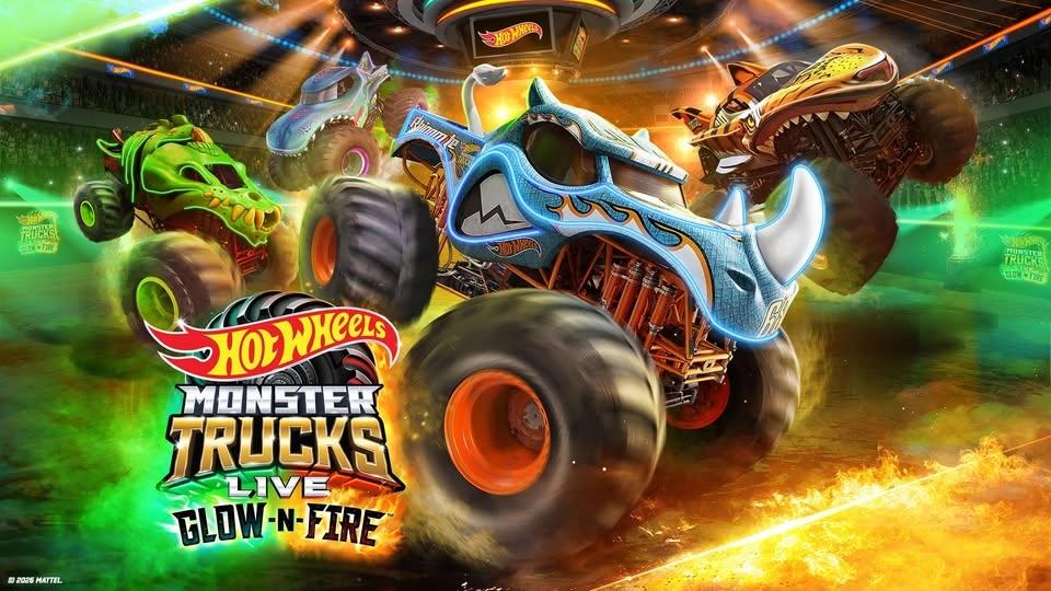 HOT WHEELS MONSTER TRUCKS LIVE � GLOW-N-FIRE