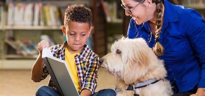 Read to a BARK Therapy Dog