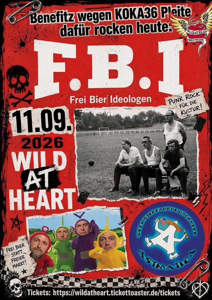 Benefiz-Show w F.B.I.-Punk/D+Astmatica-Punk/D