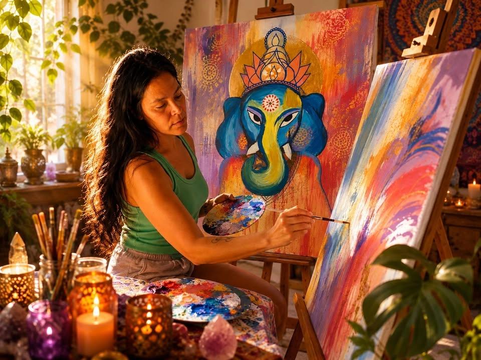 Summer Meditation Painting Sessions