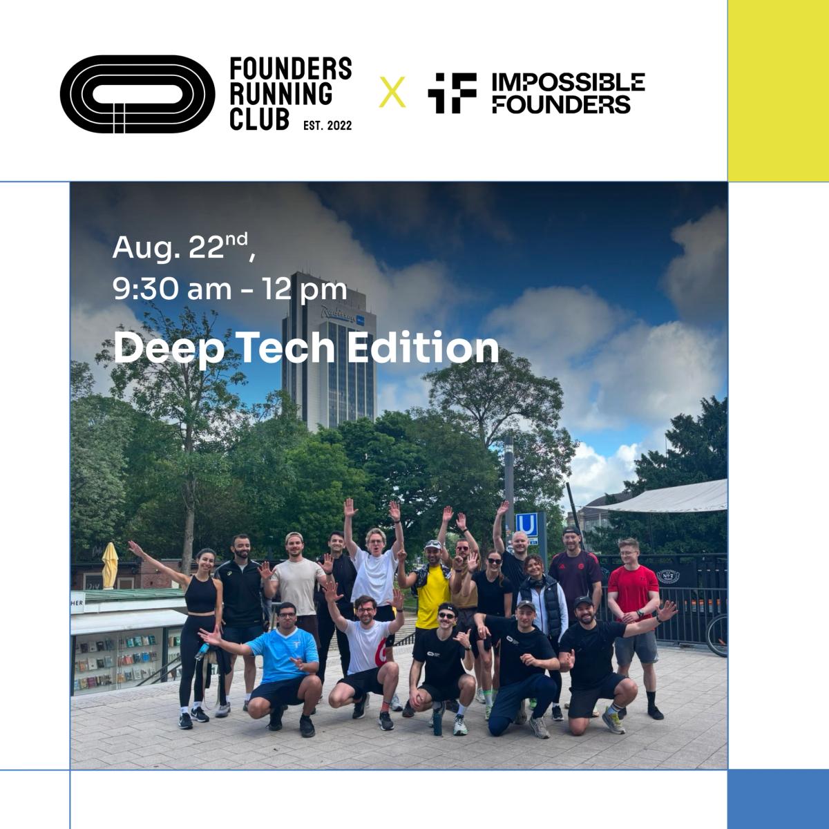 Founders Running Club x impossible Founders - Deep Tech Edition