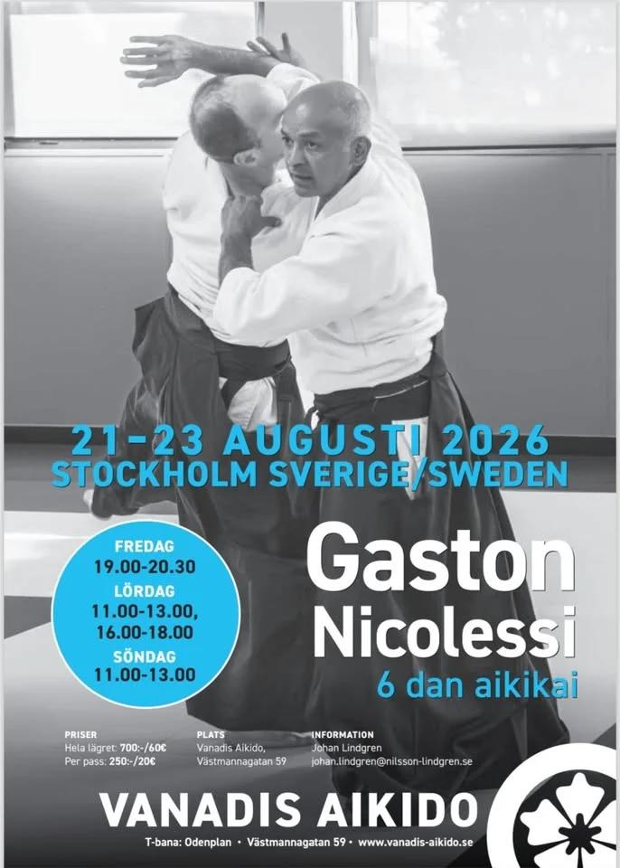 Gaston Nicolessi, 6:e dan, 22 Augusti