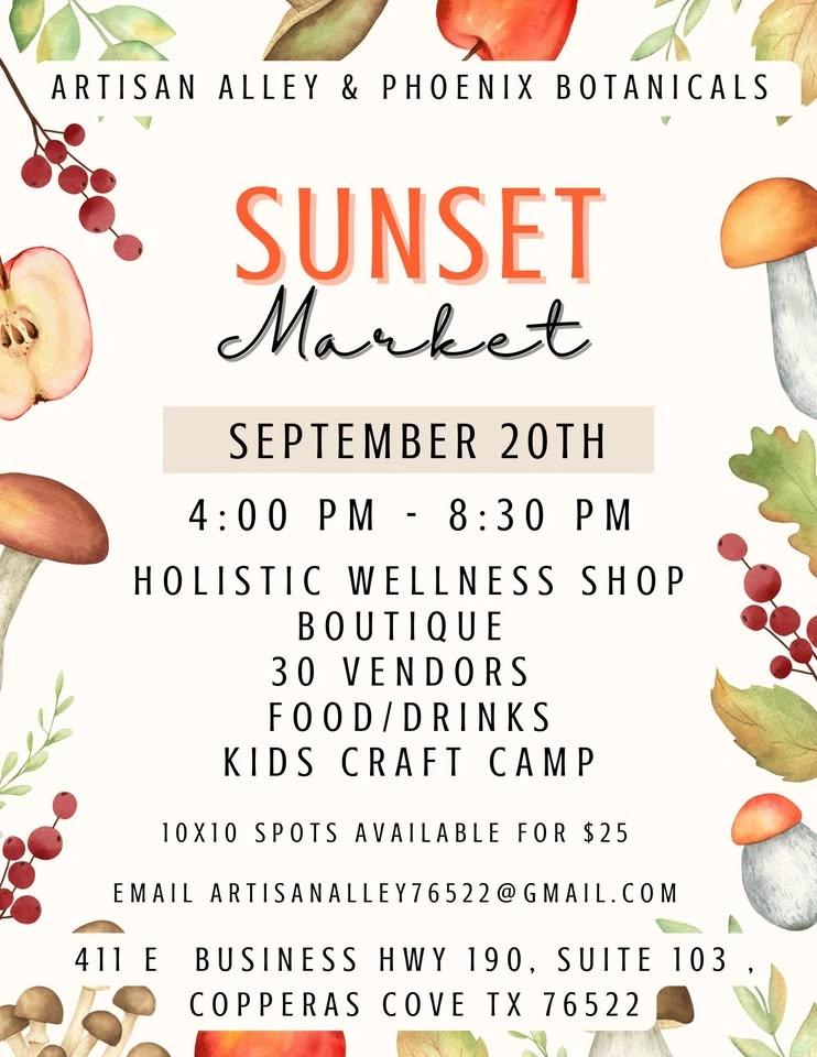 SEPTEMBER Sunset Market