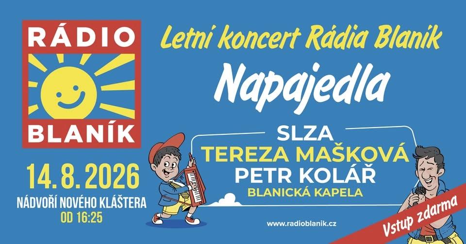 Letní koncert Rádia Blaník v Napajedlích