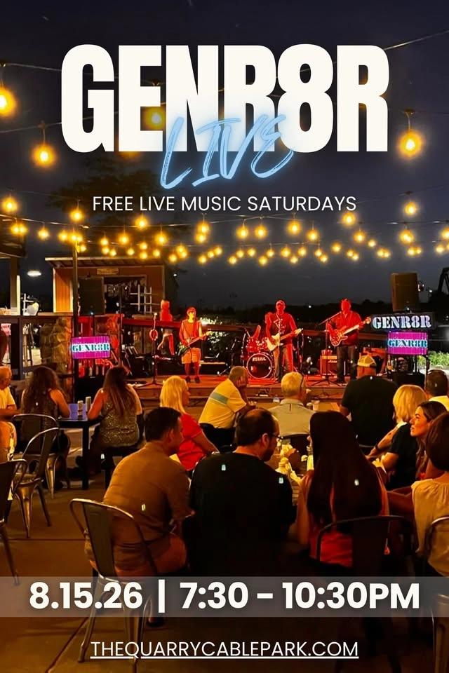 GENR8R: Free Live Music Saturdays, Lakeside at the Quarry