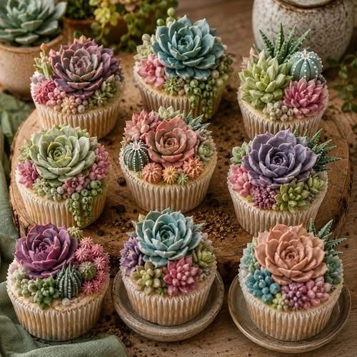Succulent Cupcake Decorating Class