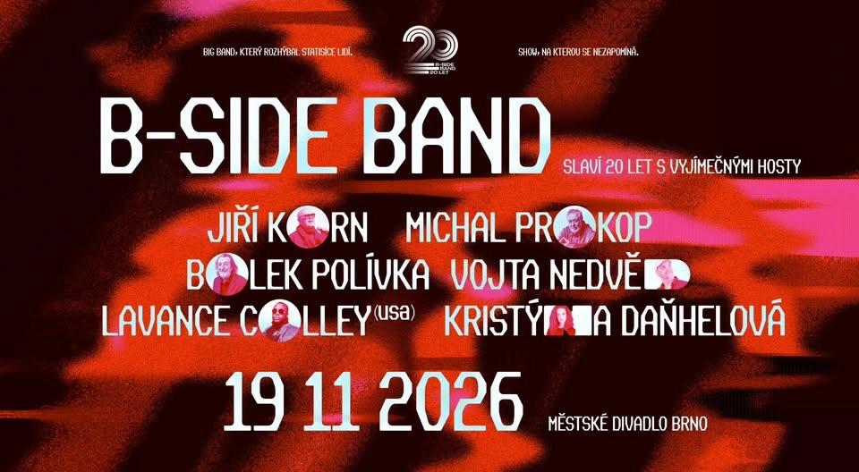B-Side Band 20 let - slavnostní gala večer - Městské divadlo Brno