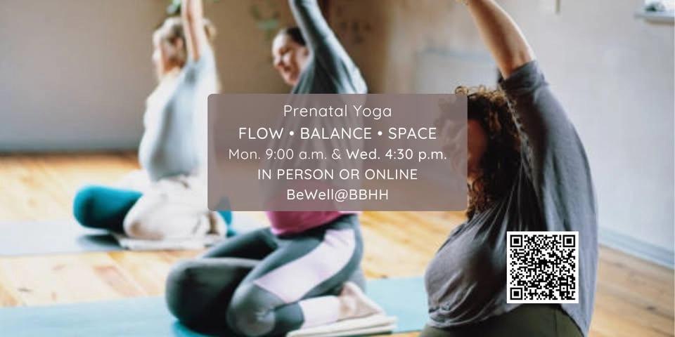 Weekly Prenatal Yoga: Flow, Balance and Space