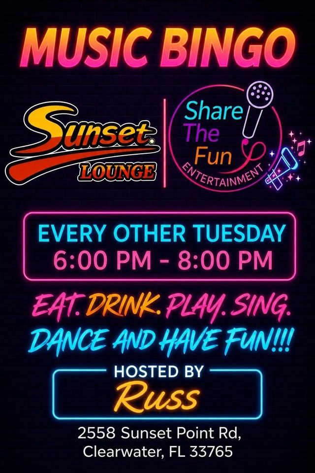 Music Bingo @ Sunset Lounge (Clearwater)