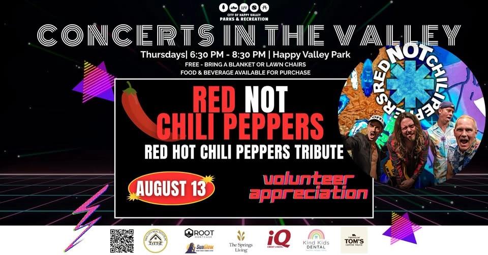 Red NOT Chili Peppers (Red Hot Chili Peppers Tribute)-Concerts in the Valley