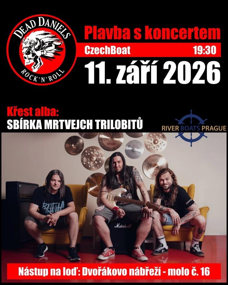 Plavba s koncertem Dead Daniels na lodi CzechBoat