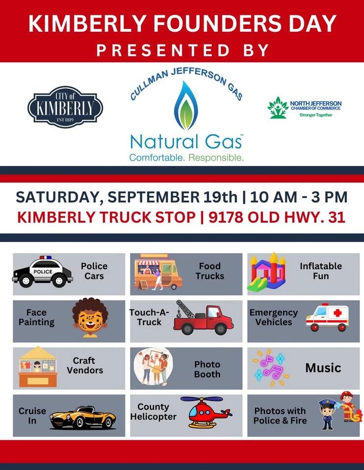 Kimberly Founders Day Presented by Cullman Jefferson Gas