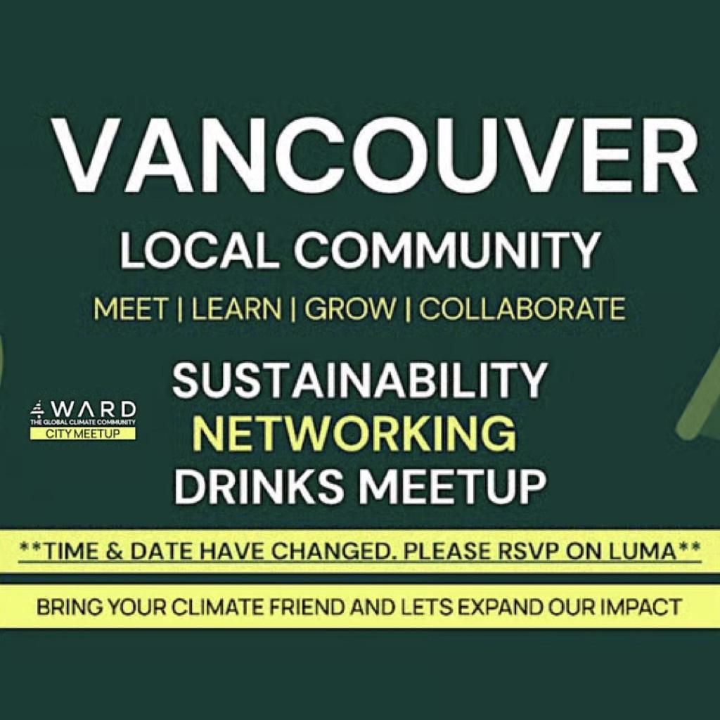 4WARD Climate & Sustainability Networking Meetup Vancouver